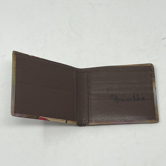 Anuschka wallet hand-painted brown EUC - Picture 3 of 6